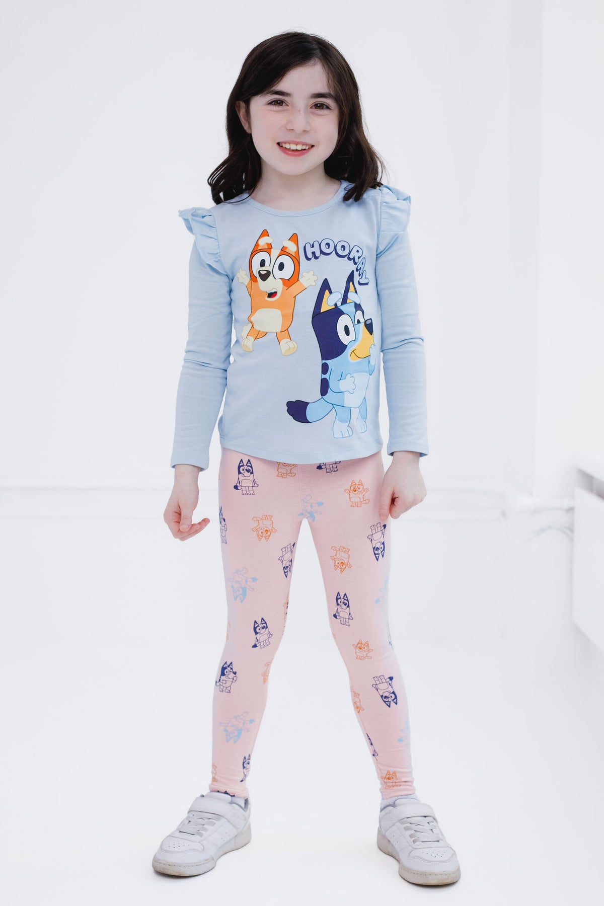 Kids Girls OMG Print T Shirt Top & Wet Look Leopard Legging Outfit Set Kids Girls OMG Print T Shirt Top & Wet Look Leopard Legging Outfit Set