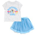 Bluey T-Shirt and Tutu Tulle Skirt Outfit Set