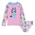 Bluey UPF 50+ Rash Guard and Bikini Bottom