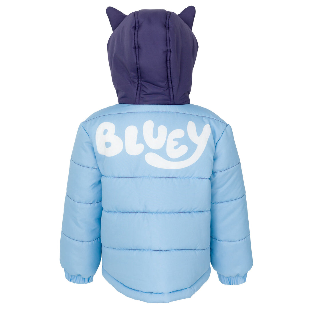 Bluey Zip Up Cosplay Winter Coat Puffer Jacket