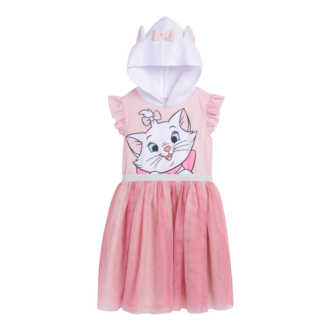 Disney The Aristocats Marie Girls' Cosplay Hooded Dress Pink White