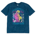 Godzilla Men's Short Sleeve T-Shirt Mineral Wash Navy