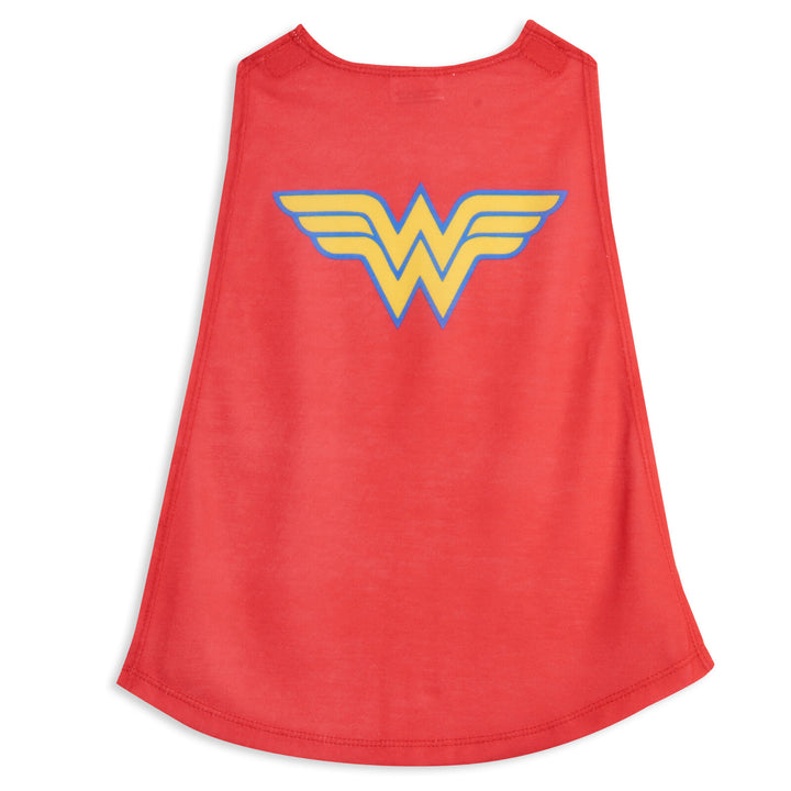 DC Comics Justice League Wonder Woman 3-Piece Onesie Pajama Set Red