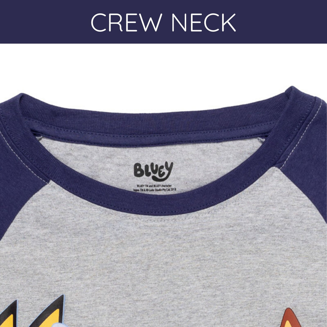 Bluey Women's Short Sleeve T-Shirt Grey Navy