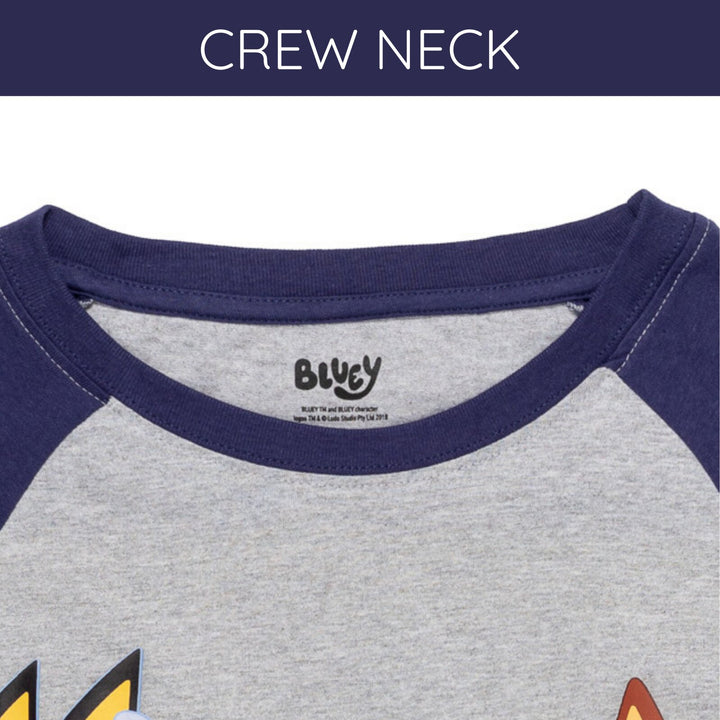 Bluey Women's Short Sleeve T-Shirt Grey Navy