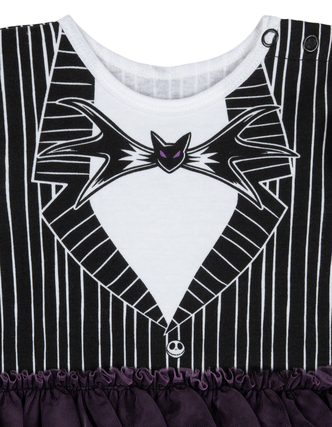 Nightmare Before Christmas Jack Skellington Baby Girls' Black Pinstripe