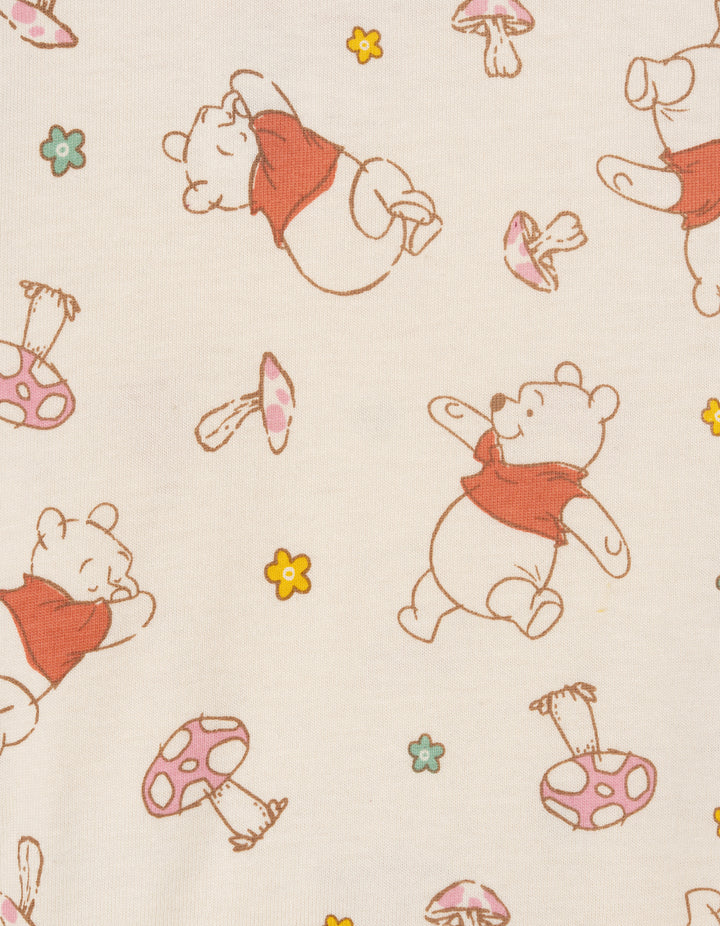Disney Winnie the Pooh Girls' 2-Piece Tee and Suspender Skirt Set Gold