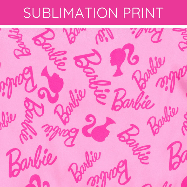 Barbie Girls' 2-Piece Pajama Shorts Set Light Pink Print