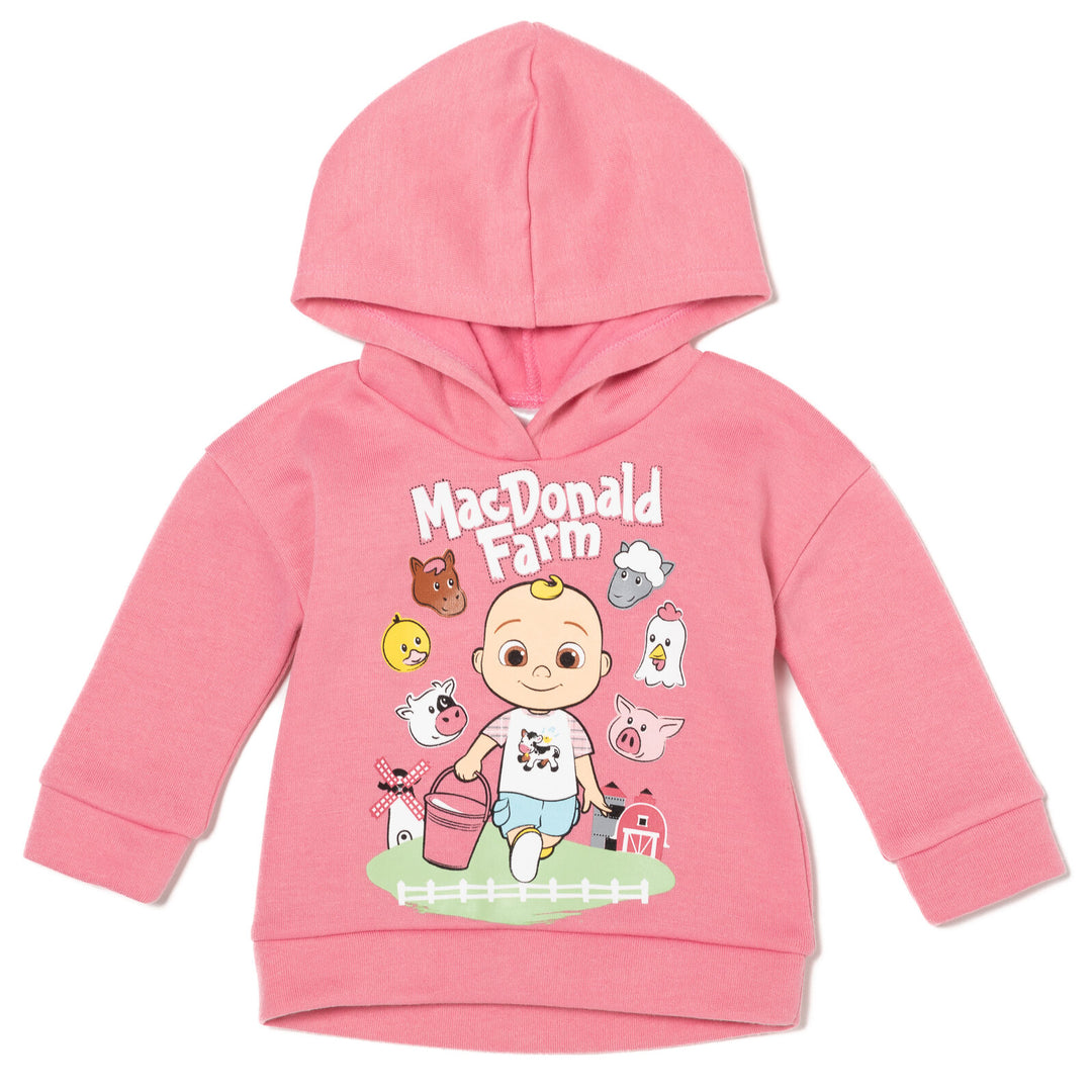 CoComelon JJ - Conjunto de sudadera con capucha y pantalones de forro polar