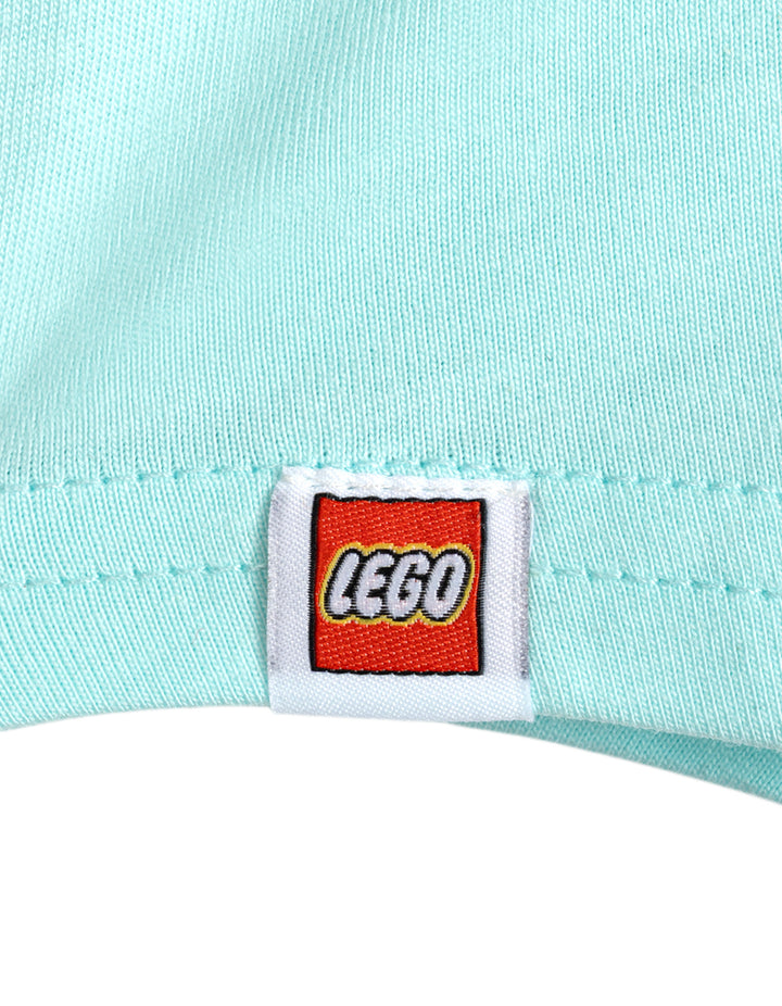 LEGO Girls' Short Sleeve Graphic T-Shirt Ladybug Ruffle Aqua