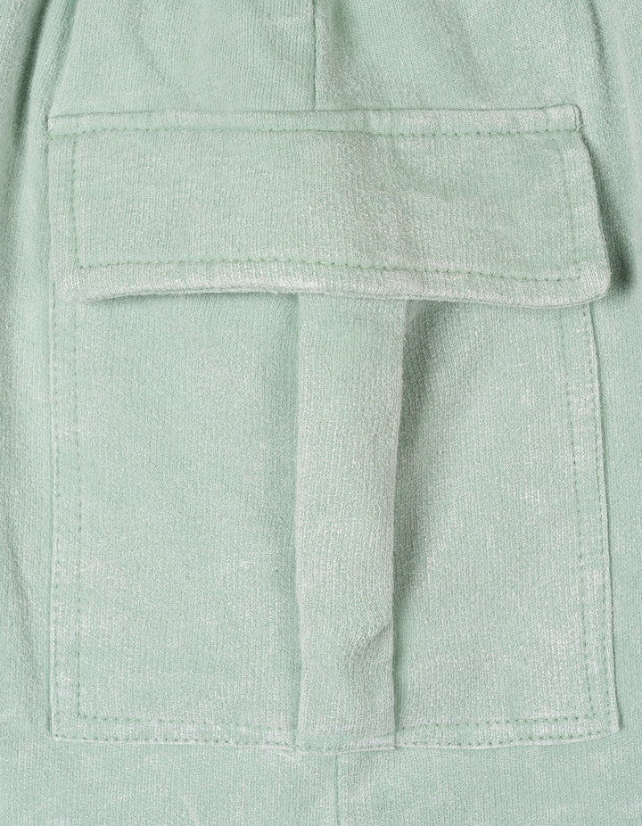 Star Wars The Mandalorian Grogu Girls' 2-Piece Mineral Wash T-Shirt and Skort Set Sage Green