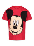 Disney Mickey Mouse Boys' Short Sleeve Graphic T-Shirt Scarlet Red