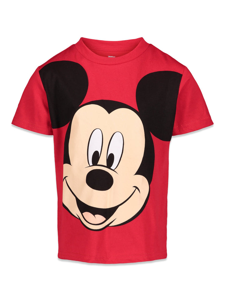 Disney Mickey Mouse Boys' Short Sleeve Graphic T-Shirt Scarlet Red