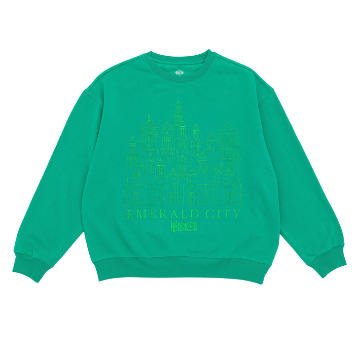 Wicked Women's Fleece Crewneck Pullover Emerald Green
