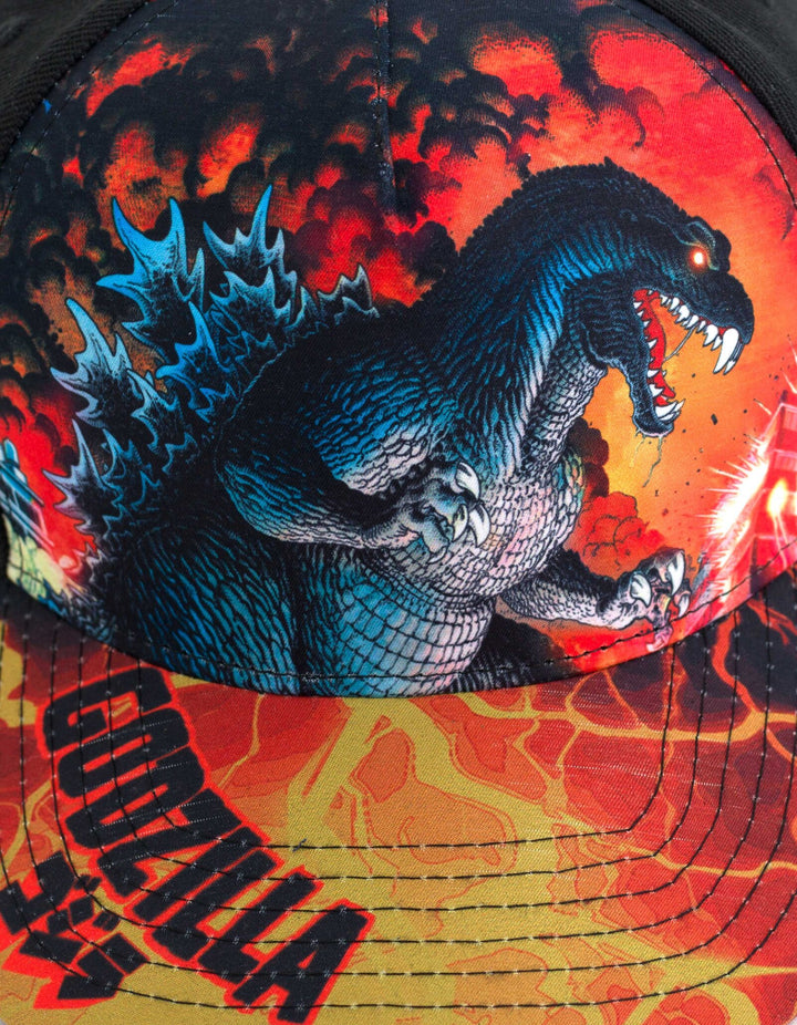 Godzilla Matching Family Snapback Baseball Cap Lava Red