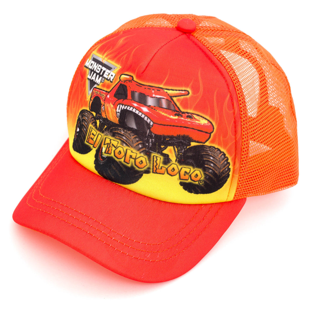 Monster Jam El Toro Loco Boys' Strapback Baseball Cap Orange