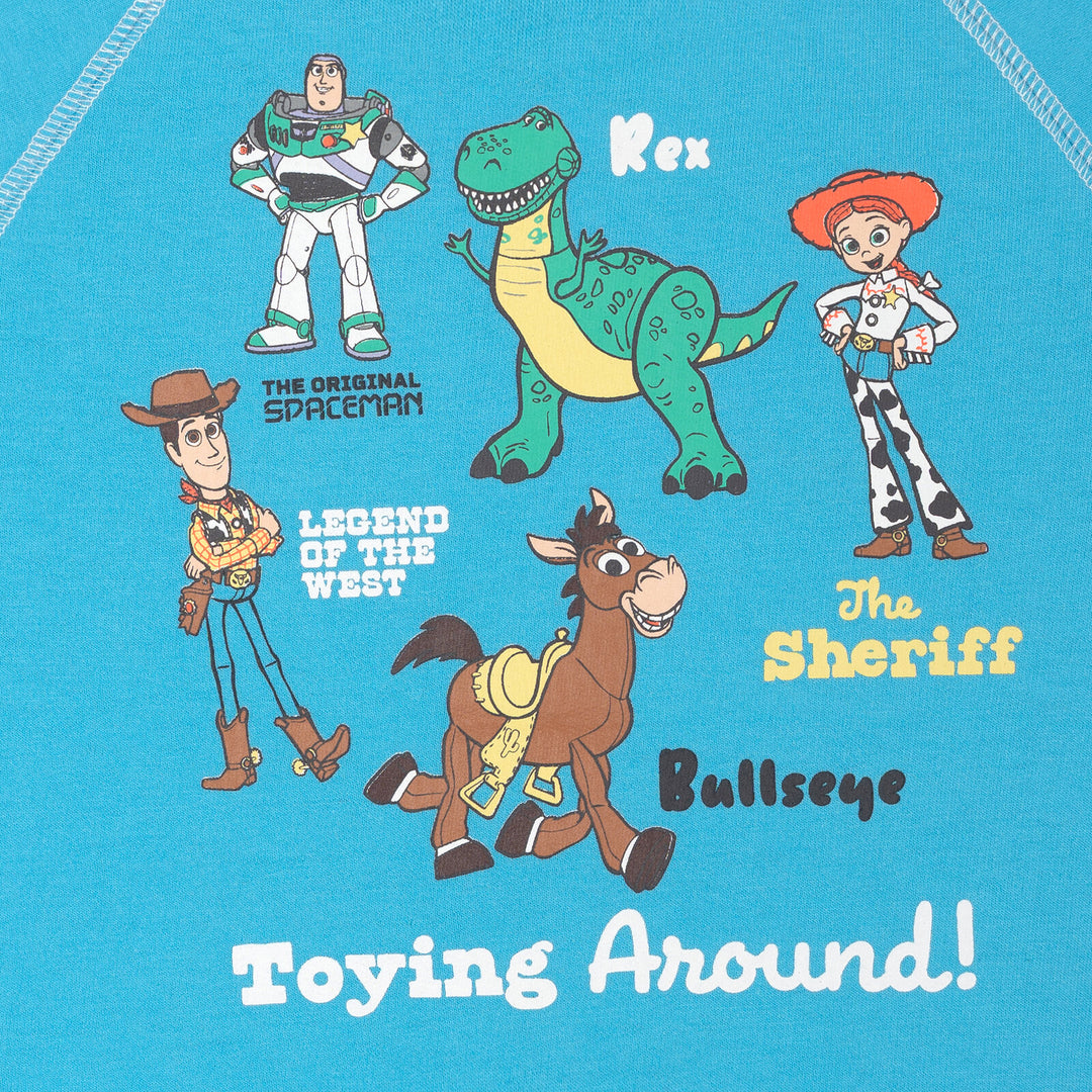 Disney Toy Story Boys' 2-Piece T-Shirt and Shorts Set Blue Oatmeal