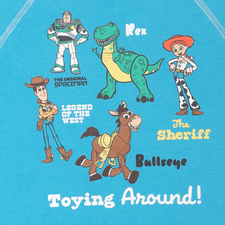 Disney Toy Story Boys' 2-Piece T-Shirt and Shorts Set Blue Oatmeal