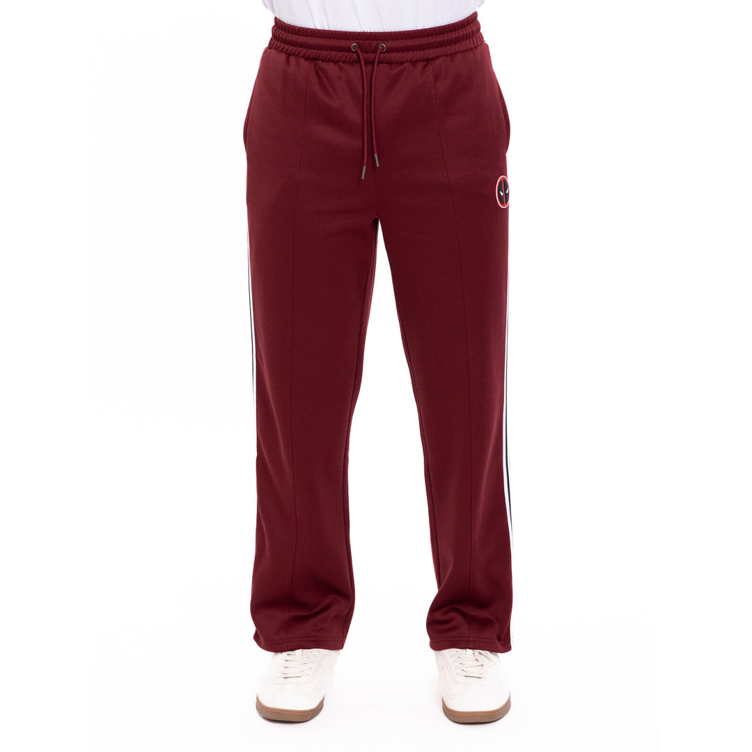 Marvel Deadpool & Wolverine Men's Athletic Track Pants Dark Red