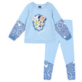Minnie Mouse Girls' 2-Piece Fleece Sweatshirt and Leggings Set Daisy Blue