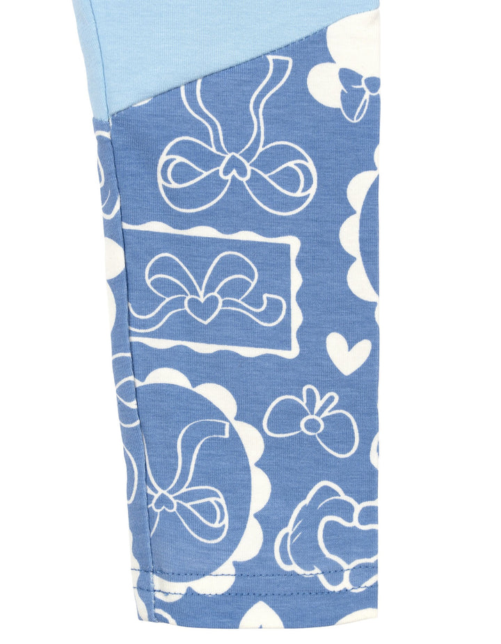 Minnie Mouse Girls' 2-Piece Fleece Sweatshirt and Leggings Set Daisy Blue