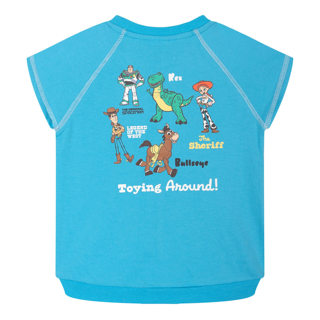 Disney Toy Story Boys' 2-Piece T-Shirt and Shorts Set Blue Oatmeal