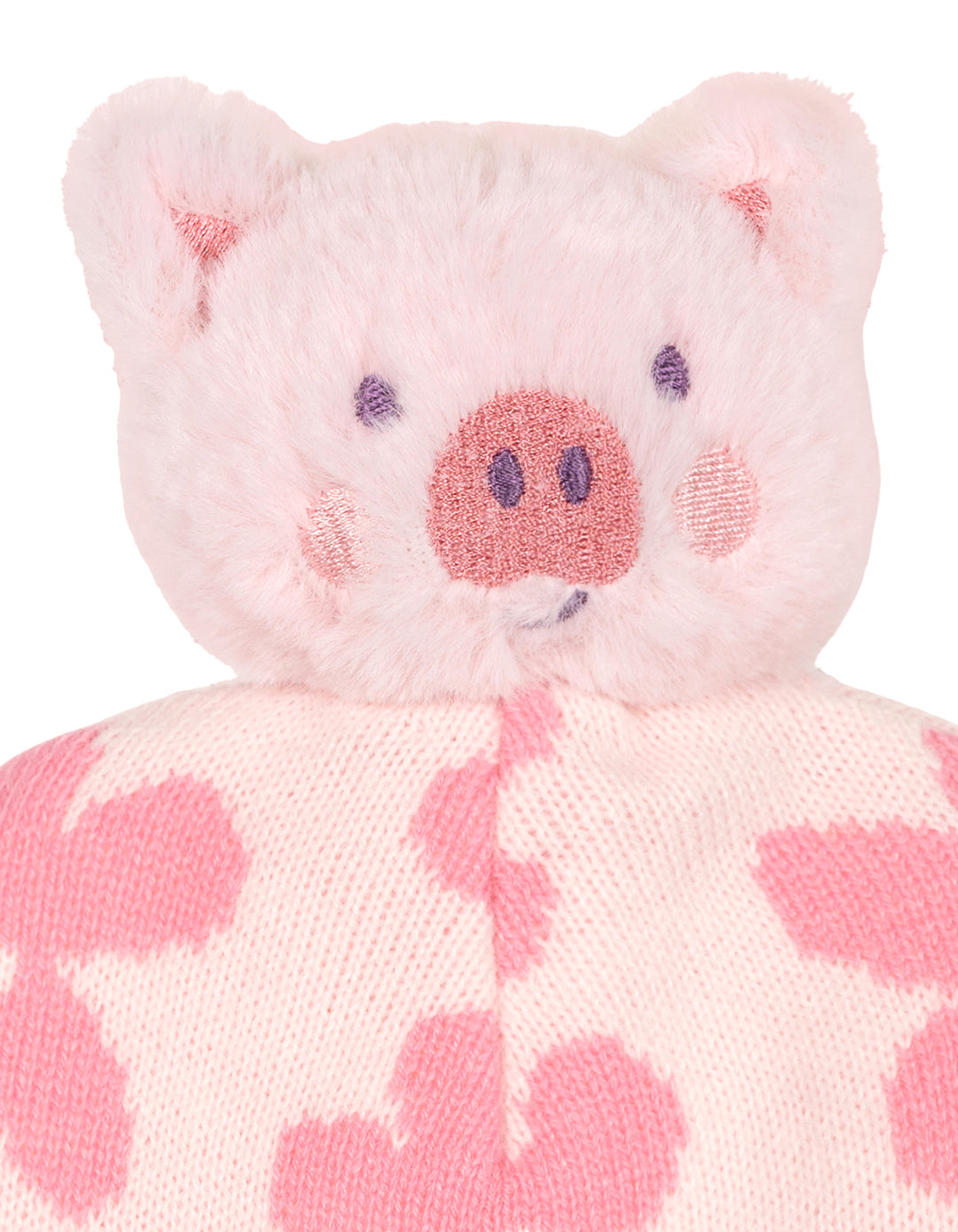 John Deere Toddler Girls' Pom Pom Beanie Hat with Sound Chip Pink Floral Pig