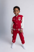 Cars Fleece Varsity Bomber Jacket and Jogger Pants Outfit Set Toddler to Big Kid