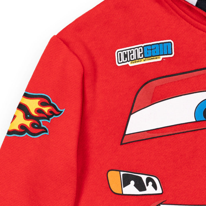 Sudadera con capucha y cremallera Cars Lightning McQueen Fleece