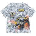 Monster Jam Maximum Destruction Boys' Athletic Short Sleeve T-Shirt Max D Grey