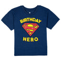 DC Comics Justice League Superman Boys' Short Sleeve T-Shirt Navy Birthday