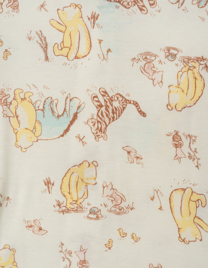 Disney Winnie the Pooh Baby Girls' Zip-Up One Piece Sleepwear Tusk