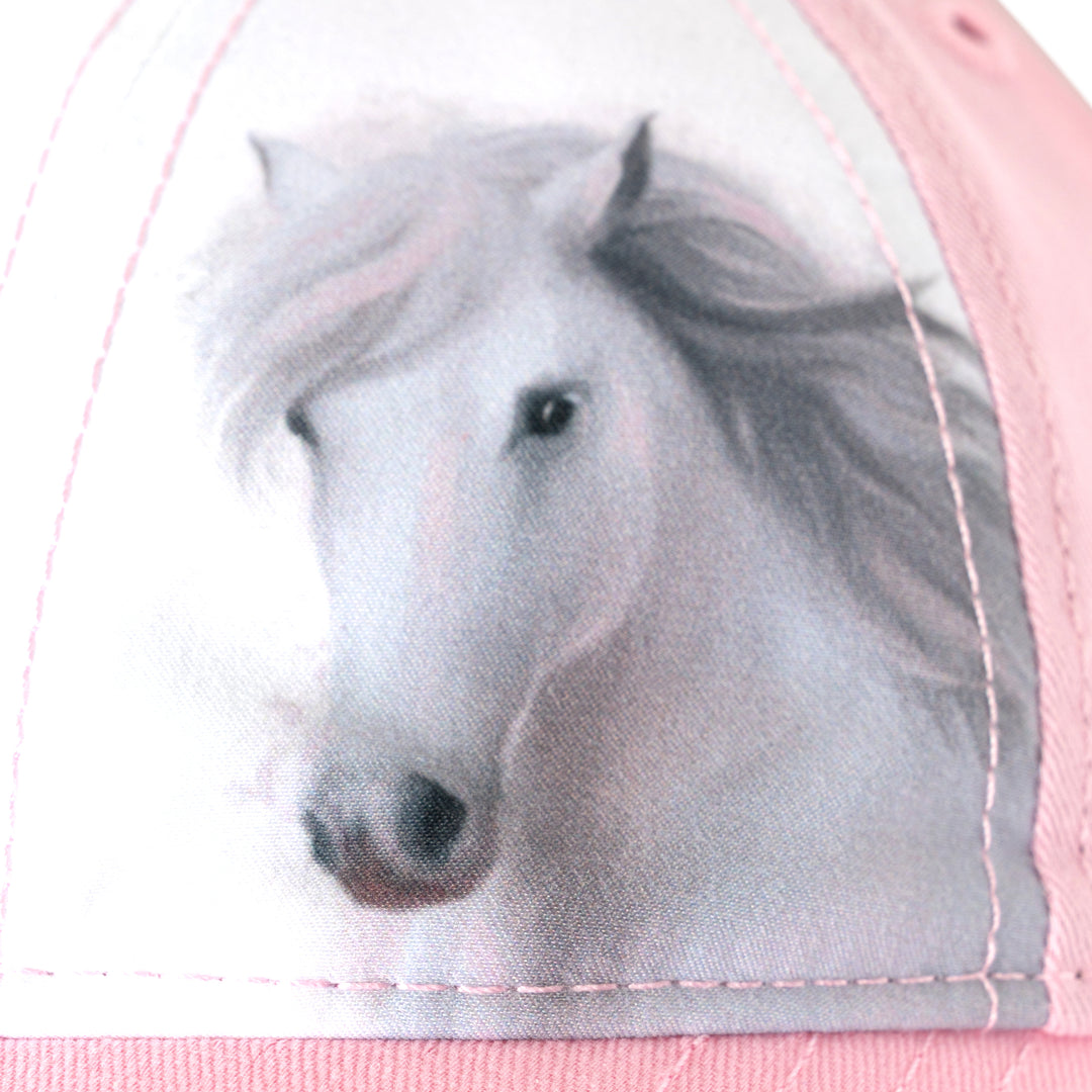 John Deere Baby Girls' Baseball Cap Pink and White