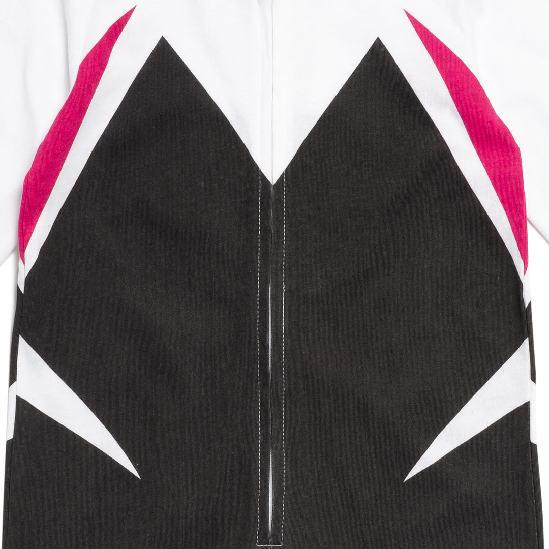 Marvel Spider-Man Girls' Cosplay Hooded One Piece White Ghost