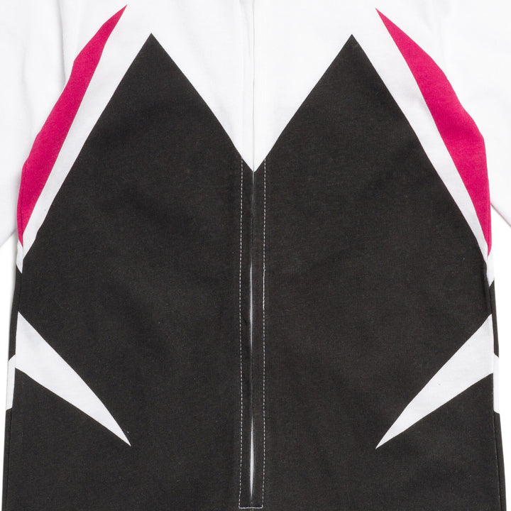 Marvel Spider-Man Girls' Cosplay Hooded One Piece White Ghost