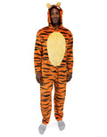 Disney Winnie the Pooh Tigger Adult Men or Women Coverall Stripe Orange