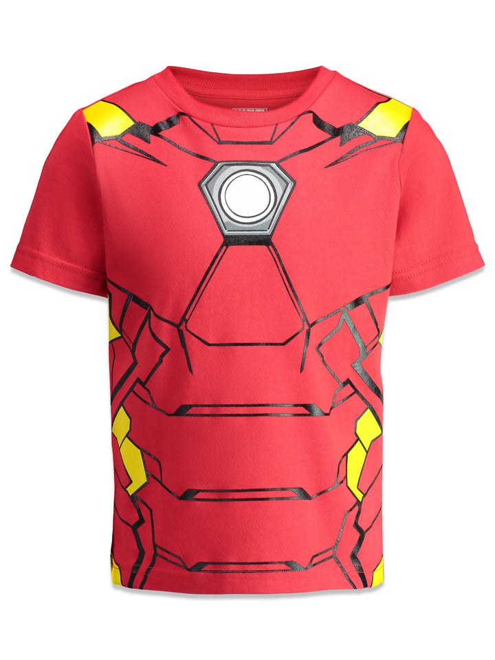 Marvel Avengers 4-Pack Short Sleeve T-Shirts Black Red