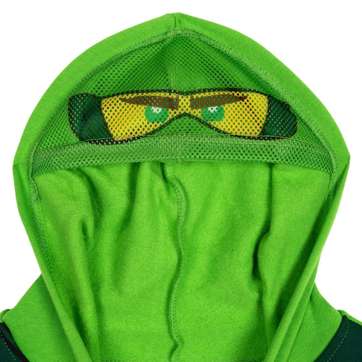 LEGO Ninjago Green Ninja Boys' Cosplay Fleece Zip-Up Hoodie Lloyd