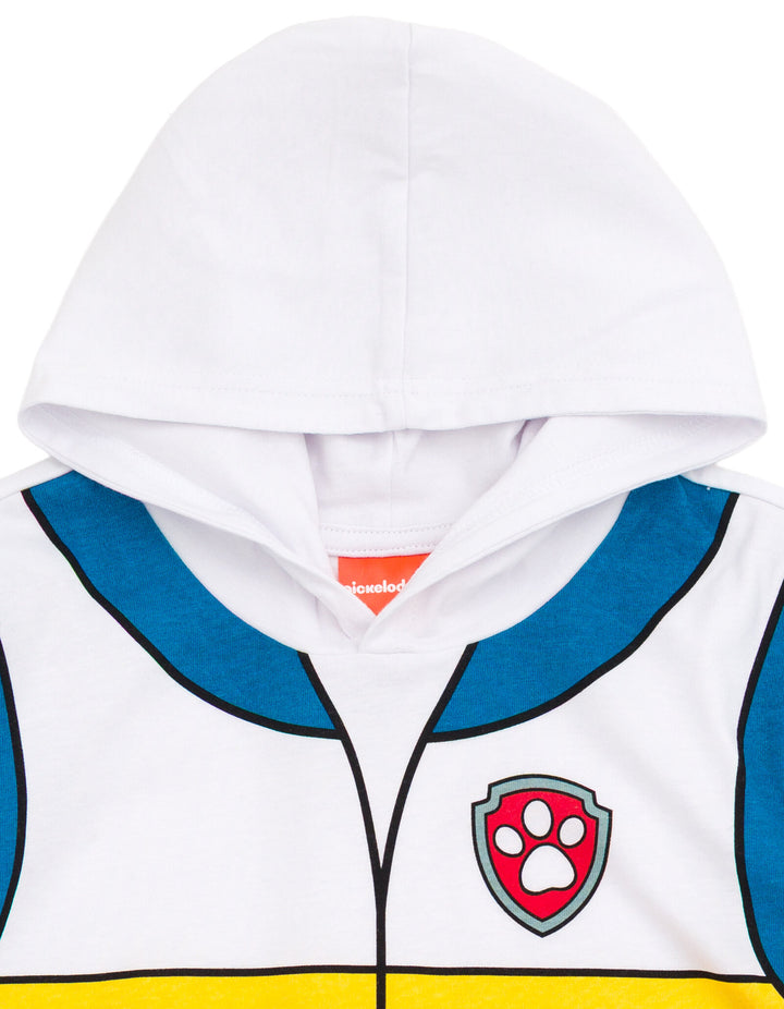 Paw Patrol Ryder Adult Men or Women Cosplay Hooded T-Shirt Red Blue