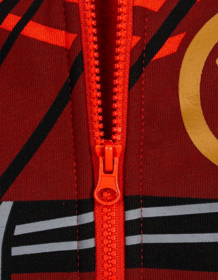 LEGO Ninjago Boys' Cosplay Fleece Zip-Up Hoodie Ninja Kai Red