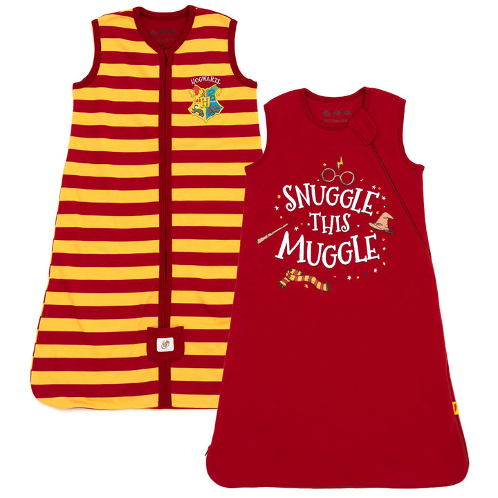 Harry Potter Adult Men or Women Sleeveless Sleepwear Sleep Sack Burgundy Gold