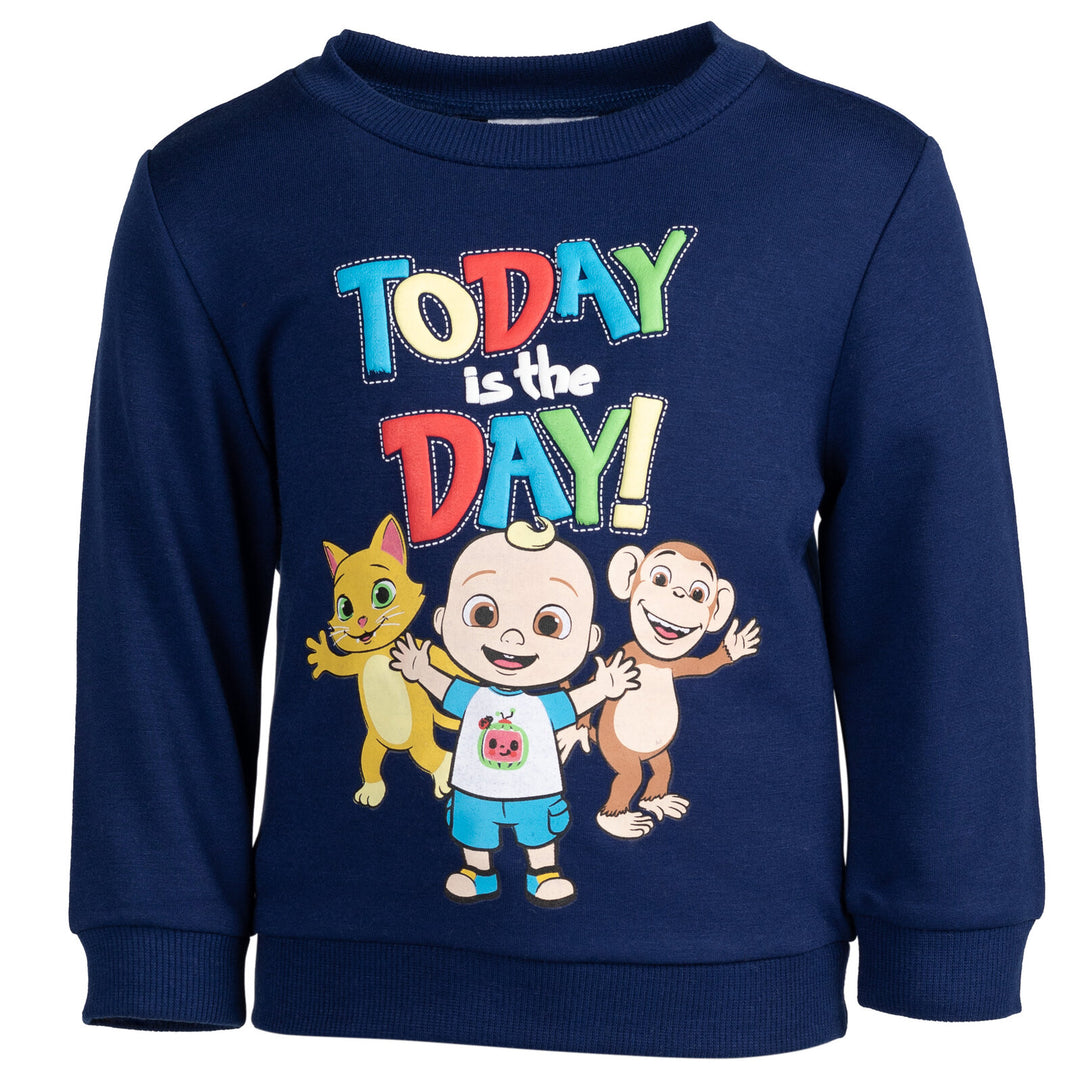 CoComelon Conjunto de sudadera polar y pantalón jogger