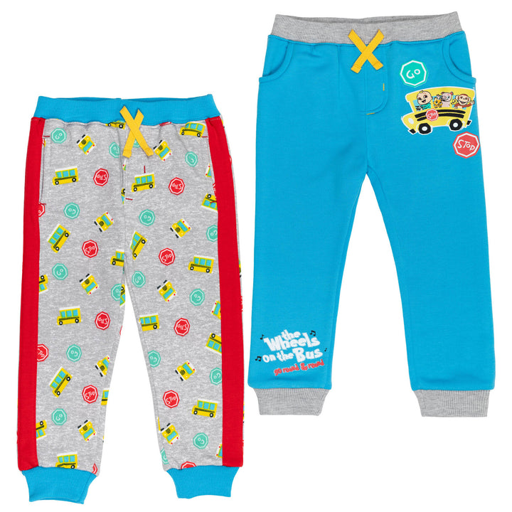 CoComelon JJ Pack de 2 pantalones jogger de forro polar