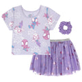 Marvel Spidey and His Amazing Friends Girls' T-Shirt and Tutu Skirt Set Ghost Purple