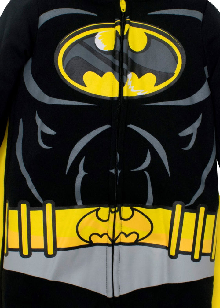 DC Comics Liga de la justicia Batman Zip Up Cosplay disfraz overol y capa