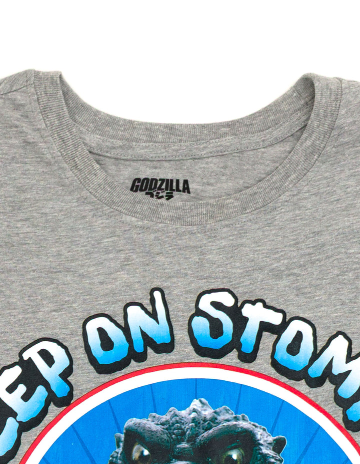 Godzilla Adult Men or Women Short Sleeve T-Shirt Medium Heather Grey
