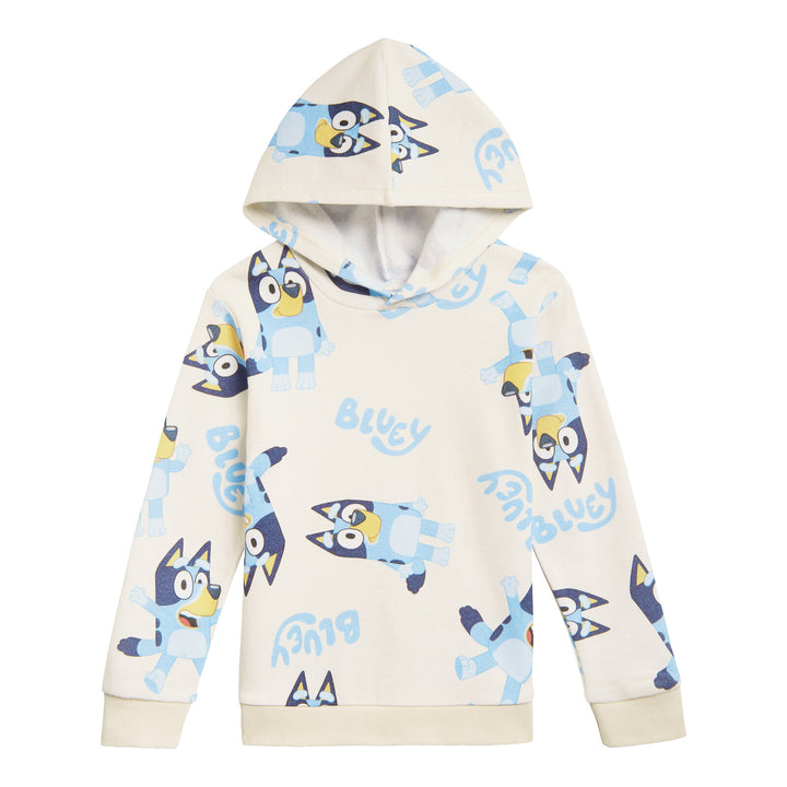 Bluey Fleece Hooded Sweatshirt Cream