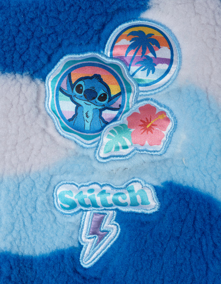 Lilo & Stitch Girls' Fleece Jacket Blue Lavender