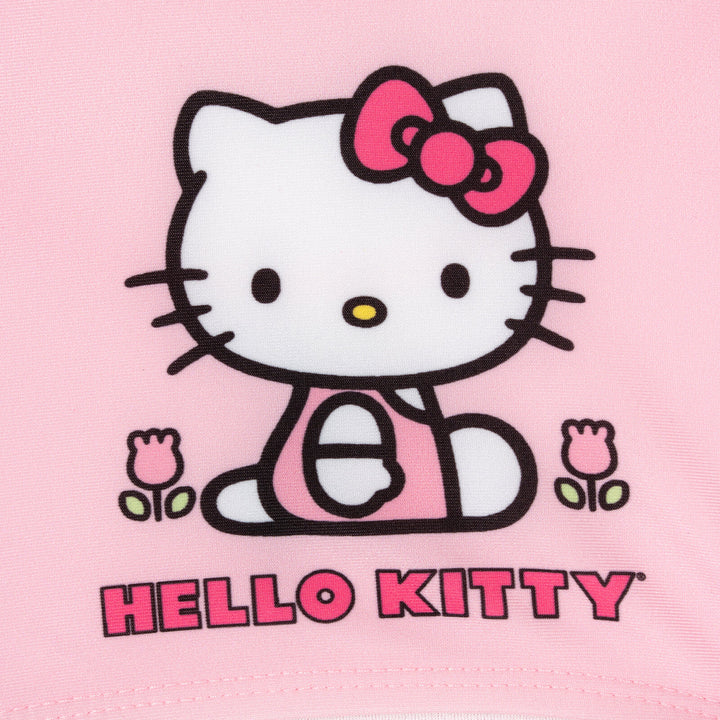 Hello Kitty Girls' Sleeveless One Piece Bathing Suit Blush
