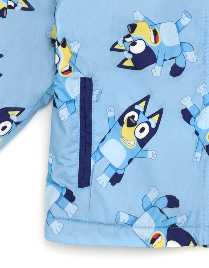 Bluey Hooded Rain Jacket Sky Blue